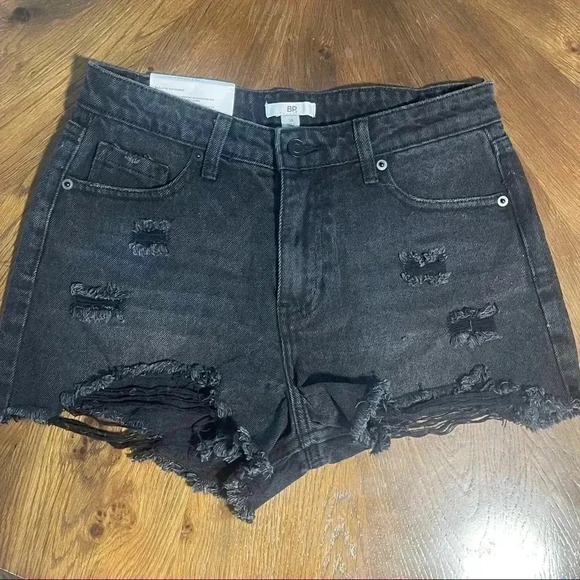 Nordstrom Pants - BP by Nordstrom Black Distressed Denim Shorts